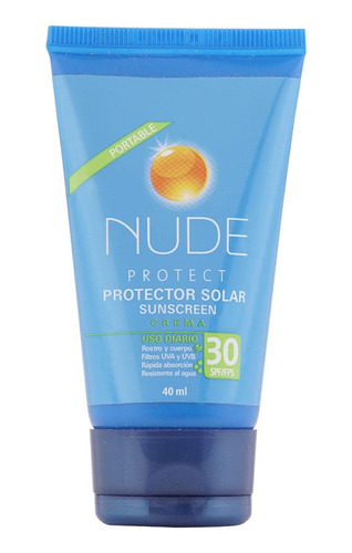 Protector Solar Protect Crema Nude 30fps X 40ml