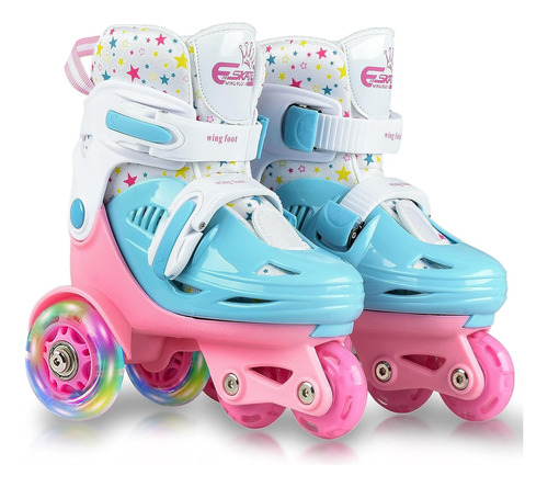 Patines Ajustables Para Niños Con Ruedas Led Con Destello I