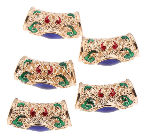 35 Pçs / Lote Dread Lock Beads Anéis De Cabelo Ajustável