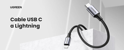 Cargador Universal 65w Ugreen + Cable Usb-c-lightning 60759