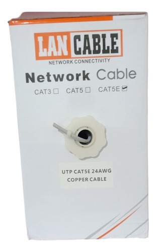 Rollo De Cable Utp Cat5 100 Metros 70% Cobre 30% Aluminio