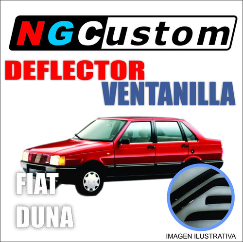 Deflector De Ventanilla Fiat Duna Delantero Coliza