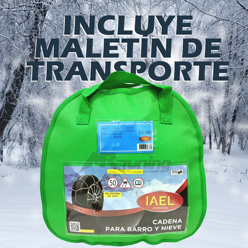 Juego Cadenas Nieve Barro Toyota Hilux Sw4 2016+ 265/60/18