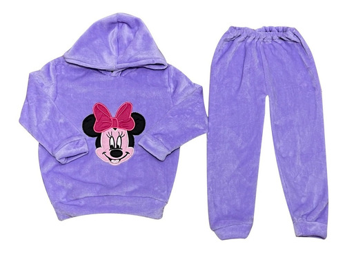 Pijamas Térmicas Para Mujer Minnie Mouse Bordado