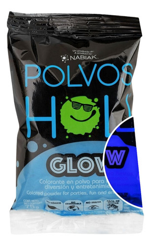 Polvos Holi Glow 75gr Fiestas Eventos Colors Colores Color Azul