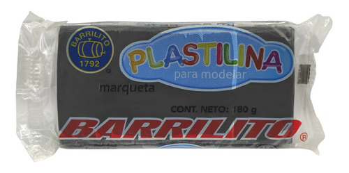 Plastilina En Barra Barrilito Marqueta Ne180 180 Gr Negro