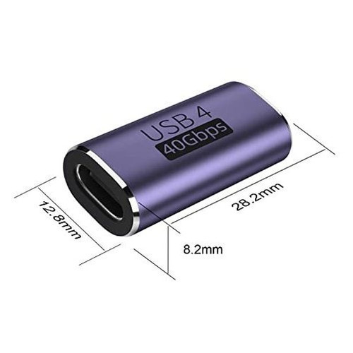 Paquete De 2 Adaptadores Usb C Hembra A Hembra De Areme, Usb