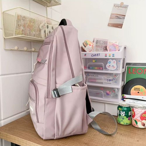 Mochila Espaçosa Grande 25l Moderna Tendencia Sofisticada Cor Vinho Desenho Do Tecido Liso