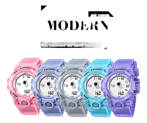 Reloj Digital Para Hombre Y Mujer Deportiva Plástico Ptu