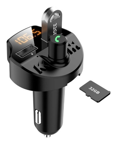 Transmisor De Audio Fm Bluetooth Salida/entrada Usb Microsd
