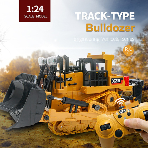 B Rc Bulldozer Rc Tractor Construcción, 1:24, 2.4 G, 9