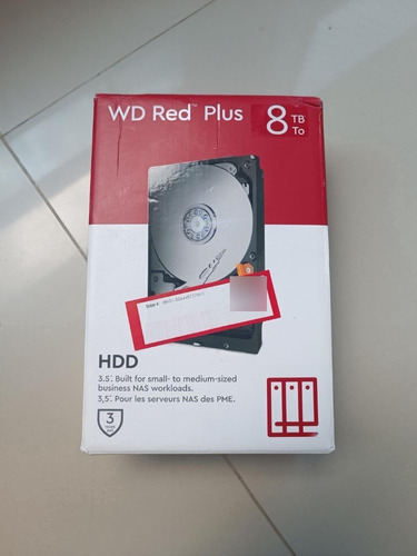 Disco Duro Western Digital Wd Red Plus Wd80efax 8tb Rojo