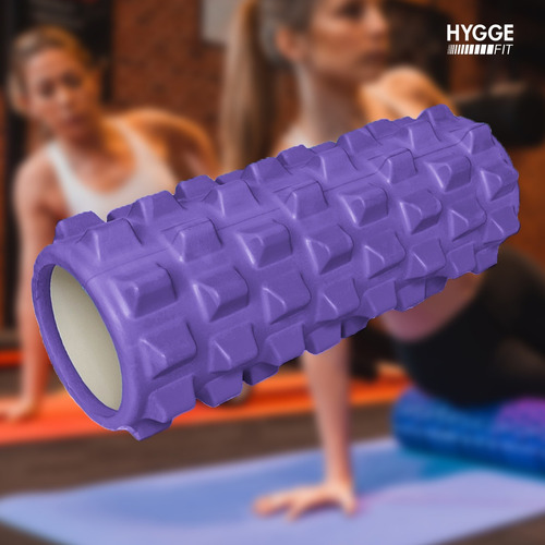 Imagen 8 de 10 de Rolo Rodillo Texturado Masajes Foam Roller Elongación 33cm