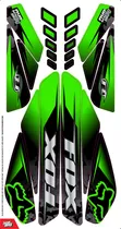 Comprar Kit Graficos Calcomania Fox Verde Para Moto Bera Sbr