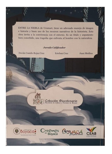 Imagen 2 de 3 de Entre La Niebla Obra Ganadora Novela Grafica C.e.a.b 2018