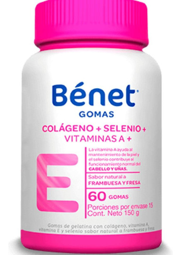 Vitamina E Colageno + Biotina Gomas Marca Benet