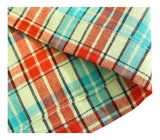 Pantalones Cortos A Cuadros De Color Algodón Puro Retro Depo