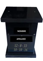 Comprar Urna De Cenizas, Granito Negro, Grabada Artículos Funerarios