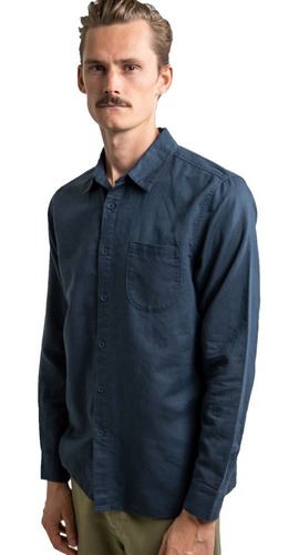 Camisa Rhythm Classic Linen - Azul - La Isla