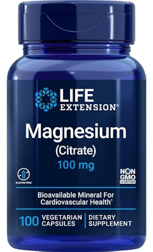 Life Ex Ion Magnesium Citrate 100 Mg Vegetarian Capsules,