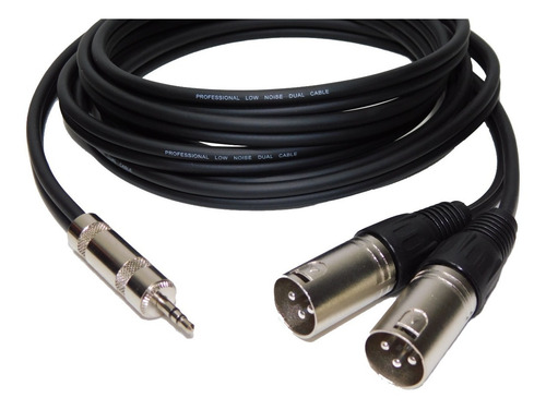 Cable Mini Plug A 2canon Balanceados Macho 2 Mts Profesional
