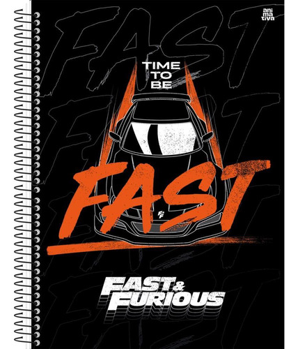 Caderno 01x1 Capa Dura Velozes & Furiosos 80f Pct.c/04