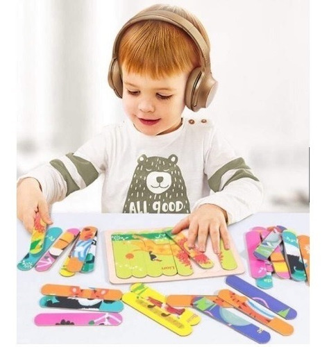 Set Puzzle Rompecabezas De 32 Tiras 8 Dinosaurios Creative