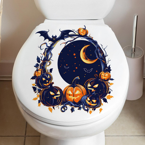2 Calcomanía Autoadhesiva Decorativa Para Tapa De Inodoro