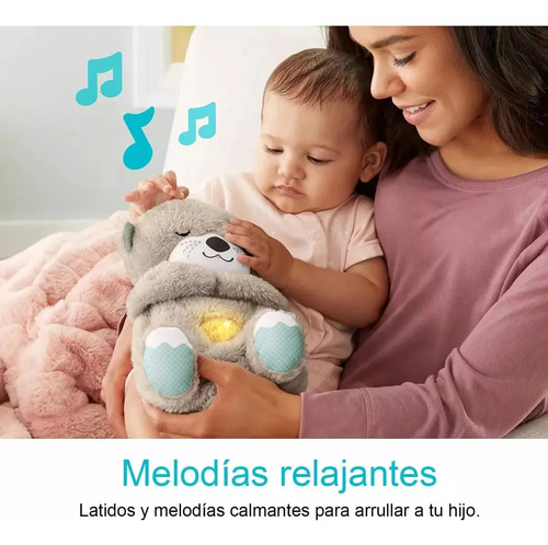 Peluche Para Bebe Nutria Relajante Respira Dormir Juguete
