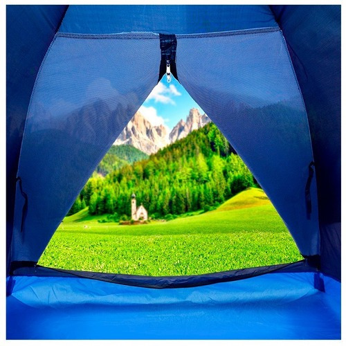 Carpa Camping Semi Impermeable 4 Personas Armable Colores