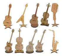 Comprar 50 Figuras Surtidas Instrumentos Musicales Mdf 45 Cms.