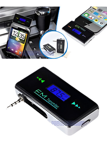 3.5mm Transmisor Fm Para iPod/iPhone 5g / 4s/ 4g/3gs / 3g Mp