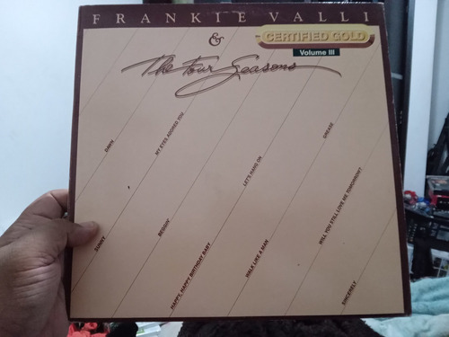 Lp Frankie Valli The 4 Seasons Vol 3 Imp Acetato,long Play