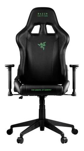 Imagen 3 de 5 de Silla de escritorio Razer Tarok Essential REZ-0001 gamer ergonómica negra con tapizado de cuero sintético