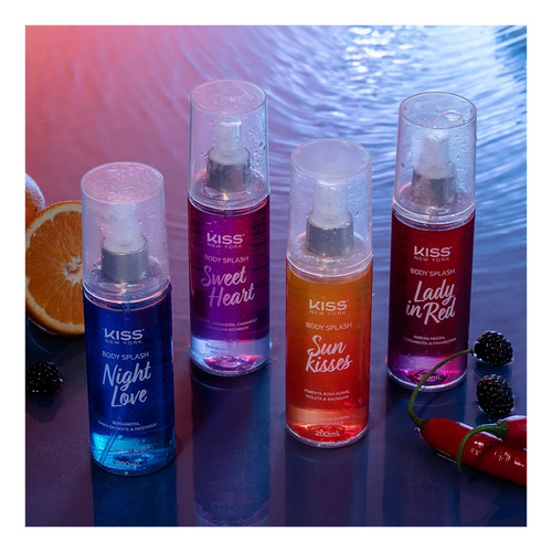 2x1 Kiss Ny Lady In Red Body Splash + Loção Corporal
