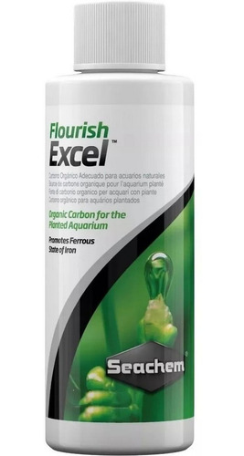 Flourish Excel 100 Ml Seachem Carbono Fertilizante Plantados