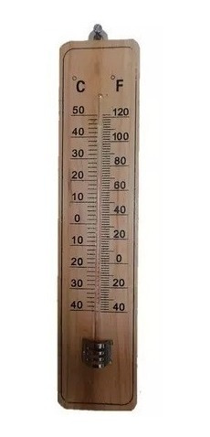 10 Termometros Ambientales De Pared ,de Madera. Paq.10 P Sil