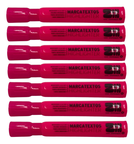 120 Marcatextos Rosa Resaltador Punta Cincel Tipo Sharpie
