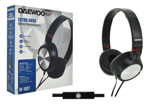 Auriculares Daewoo Stereo Microfono Di-1037 Pc Audio Celular