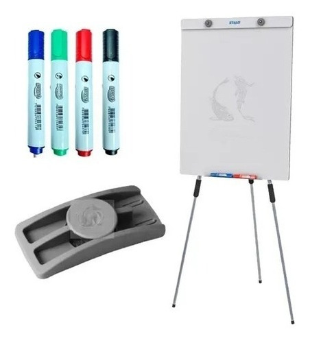 Flip Chart Office Quadro Branco 4 Canetas Apagador C/nfe