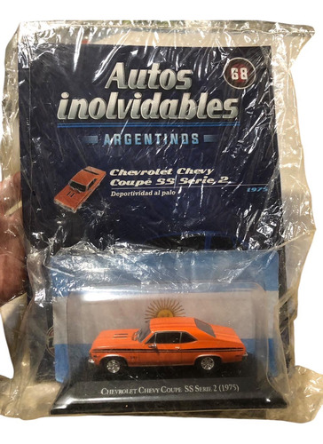 Chevrol Chevy Coupe Ss Serie 2 1975 N*68 Autos Inolvidables Naranja