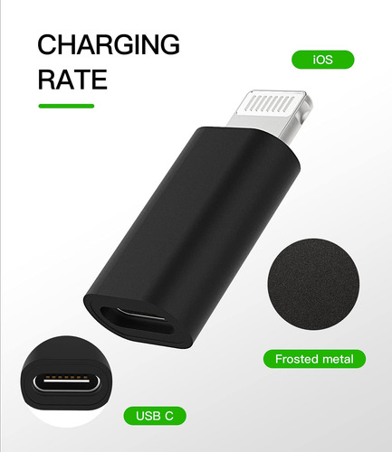 Adaptador Usb Tipo C Para Lightning Compatible Con iPhone