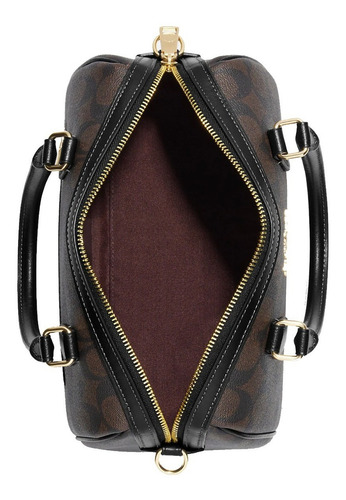 Bolsa Coach Rowan Satchel Ch280café Color Marrón Oscuro