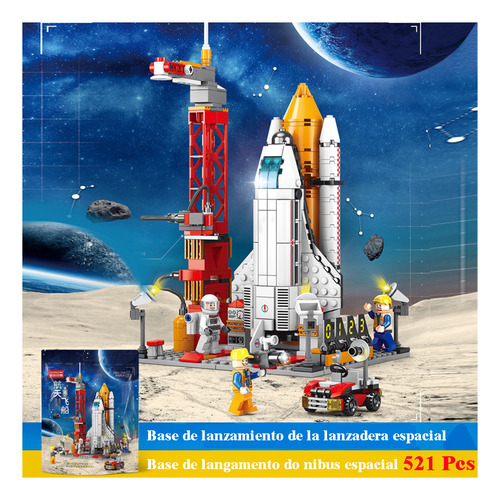 Sembo Bloques Set Base Lanzamiento Nave Espacial Con Figuras