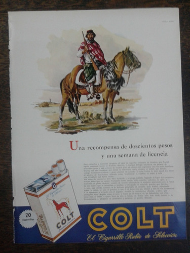 2 Publicidades 1954 * Colt / Philco * Anverso Reverso *
