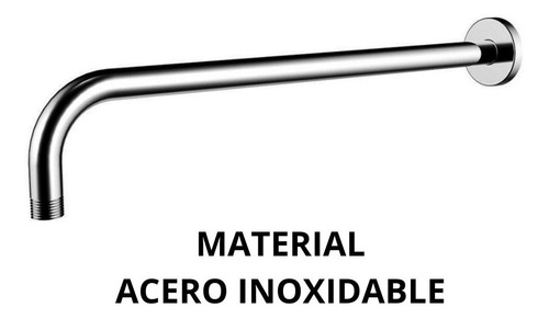 Imagen 4 de 10 de Ducha Cuadrada Flor 15 X 15cm Acero Inox 1/2'' + Brazo 40cm