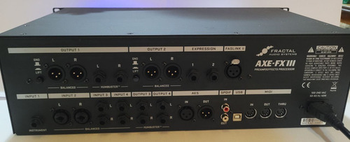 Fractal Axe Fx 3 Rack Modelador Preamp Processor Negro (Usado)