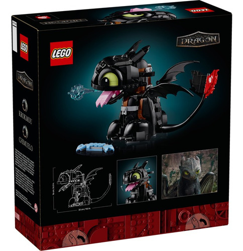 Lego Icons Cómo Entrenar A Tu Dragón: Chimuelo 10375 - 784pz 784 Chimuelo