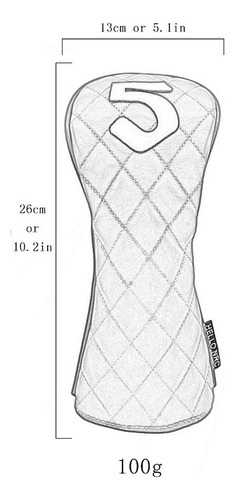 Funda Protectora Para Palos De Golf De Madera, Número 5