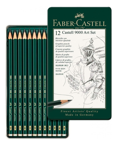 Lapices De Graduacion Faber Castell 9000 X12 Unidades